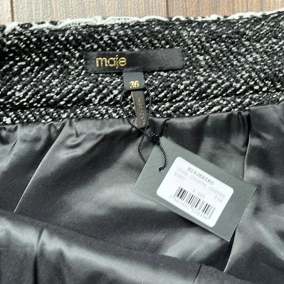 MAJE Jupe Courte Contre skirt size 36 NWT - Picture 7 of 13